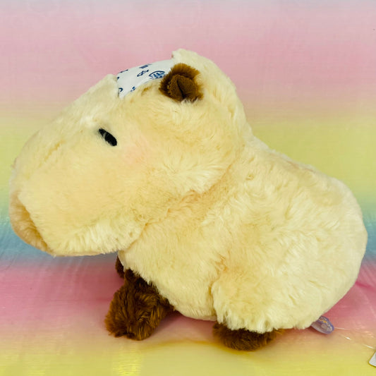 Nohohon Kapibara the Capybara - Fawn with Towel on Head - Medium